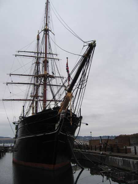 HMS Discovery at dock