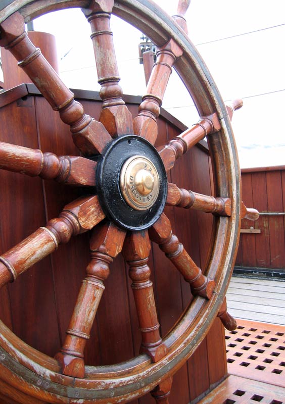 HMS Discovery's wheel