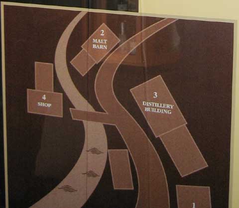 Partial map of the Distillery