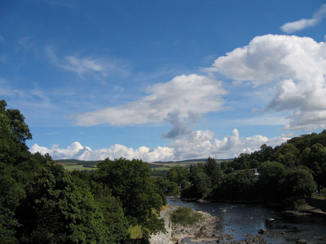 Downstream from the Pitlochry hydroelectric dam