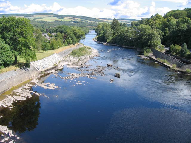 Downstream from the Pitlochry hydroelectric dam