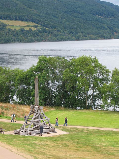 Castle Urquhart trebuchet display